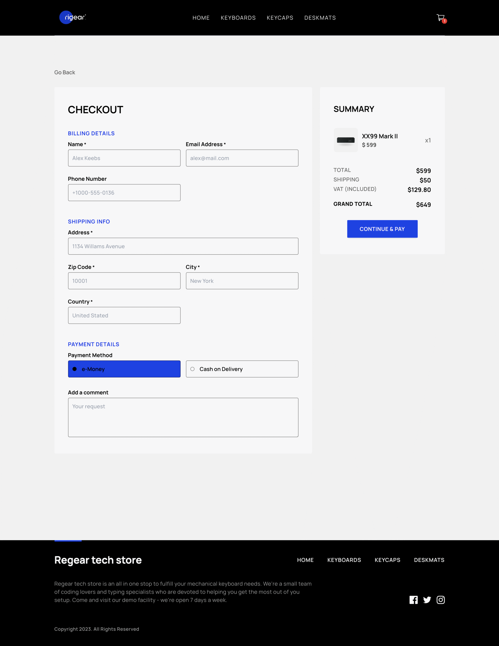 Detailed Product Page Screenshot