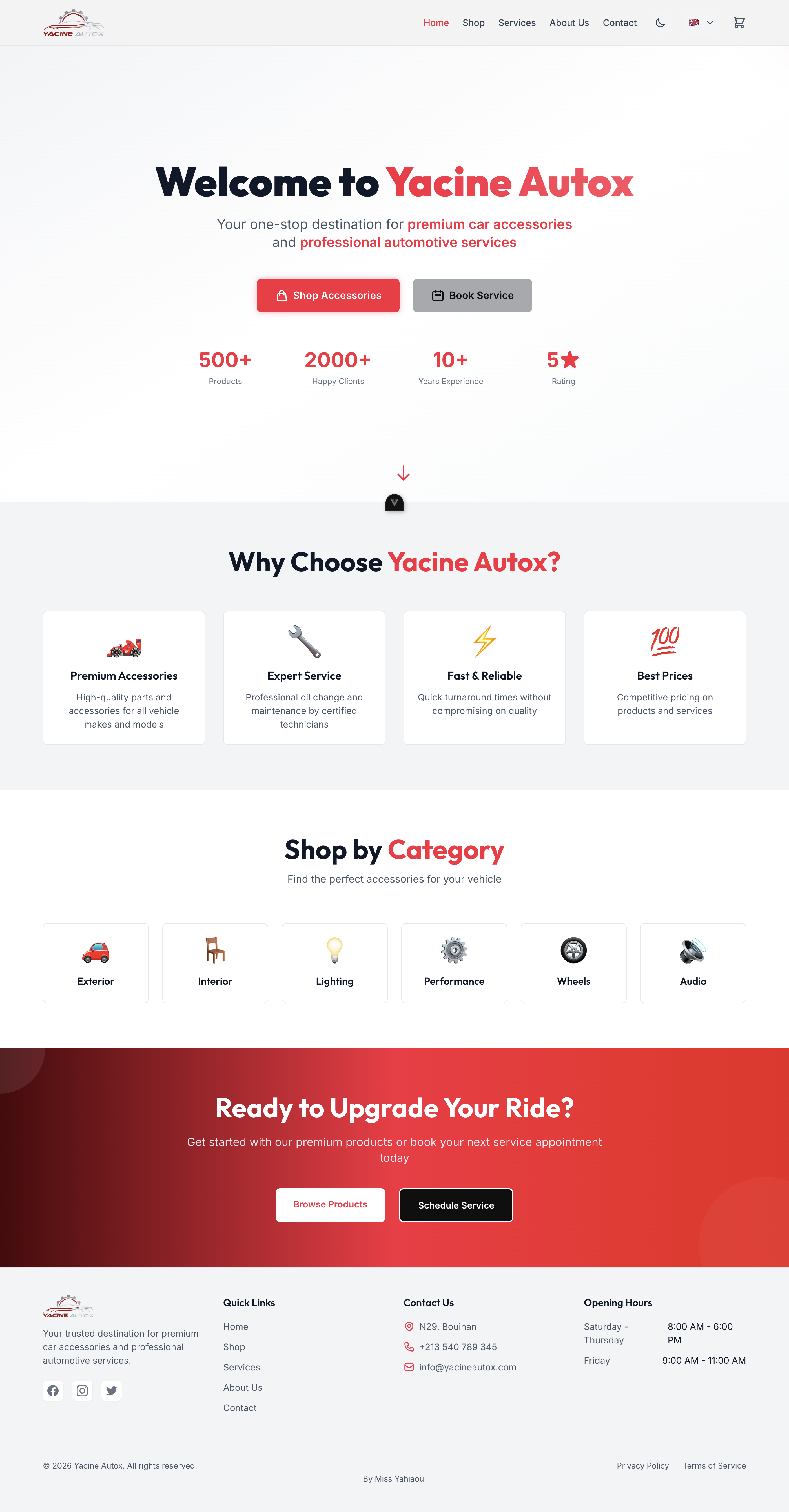 Homepage Screenshot Light